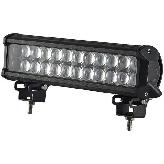2X 72W Projecteur LED Phare Barre de Travail Lumière Spot/Flood pour Camion Off Road SUV UTV ATV 4x4 Tracteur Bateau Quad, 90°