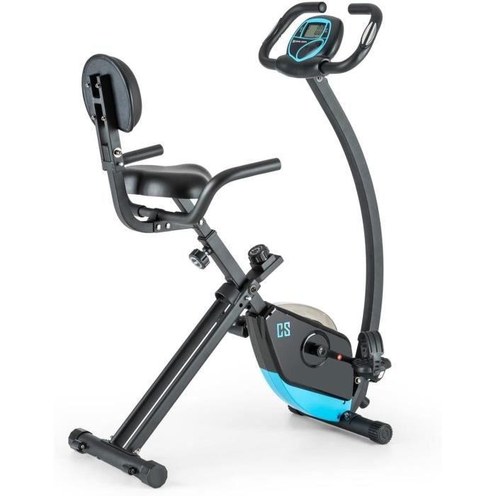 Capital Sports Trajector - Vélo d'appartement Fitness pour Exercices Cardio (siège Confortable avec accoudoirs, 8 28