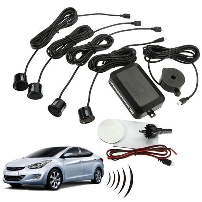 XY TEMPSA Kit Capteur Stationnement Inverse Radar de Recul Voiture Auto 4 Parking Sensors - XYTS823A4448