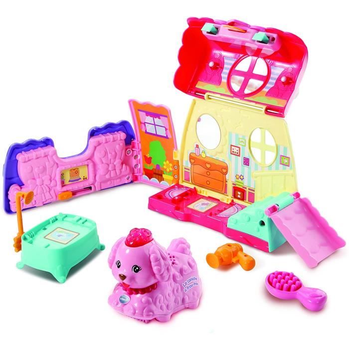 Jouets musicaux VTech Tut Animo-Mon P'tit Sac Salon de Toilettage + Bijou Le Caniche Frou, 80-504405 176210