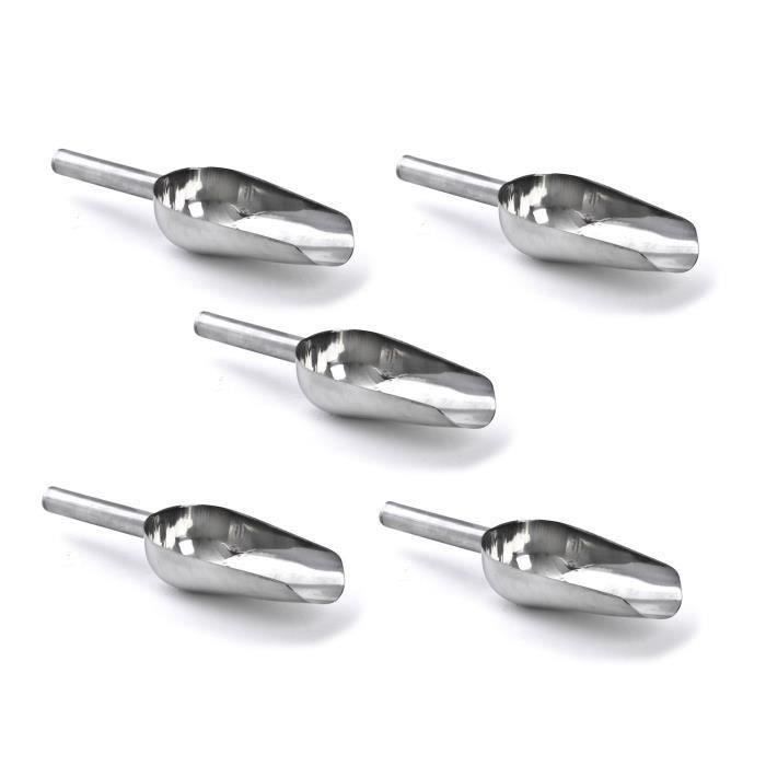 r à Glaçon, 5PCS pour Bonbon Grain Sucre Farine Céréale Cacahuète Acier INOX Grattoir Nourriture Buff LIKK9597
