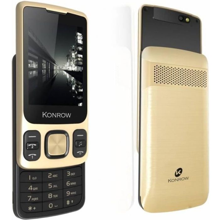 Smartphone Konrow Slider Noir/Or