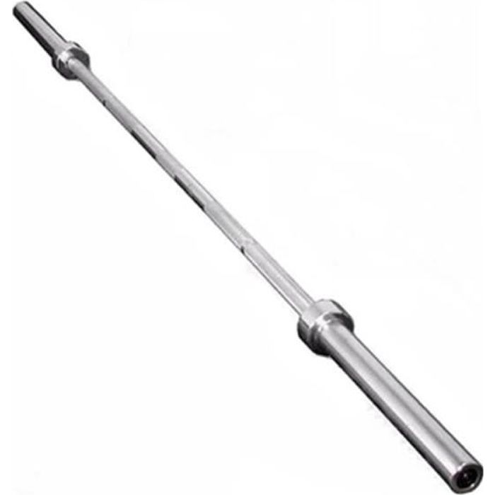 Barre olympique chromée - 180 cm - Charges lourdes
