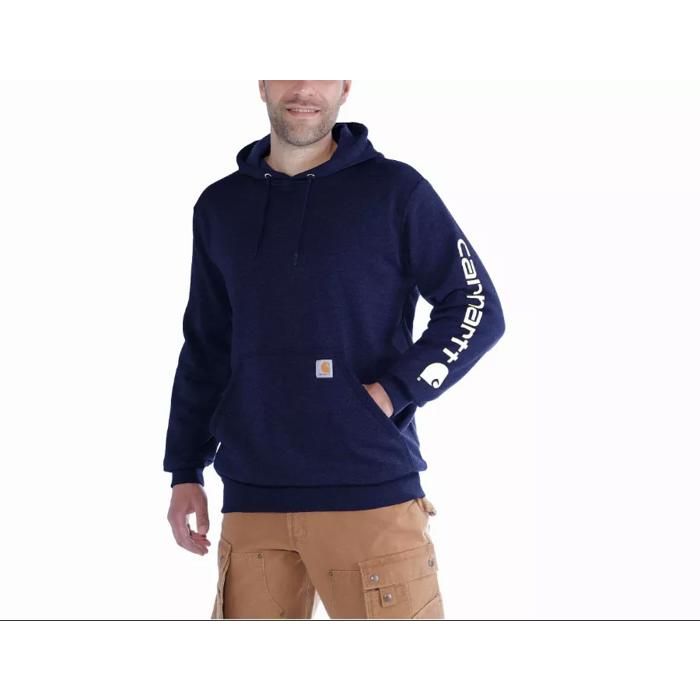 Sweat à capuche non zippé logo Carhartt manche marine M CARHARTT S1K288472M