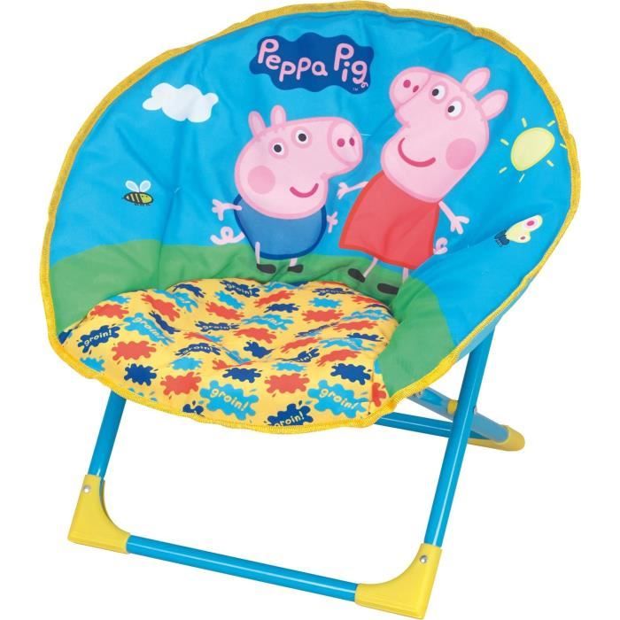 Fun House Peppa Pig siege lune pliable pour enfant