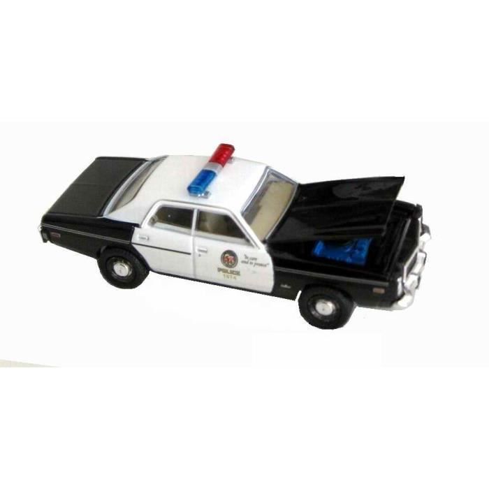 Voiture Miniature Dodge Monaco Metropolitan Police Terminator 1977 1/64 en Métal…