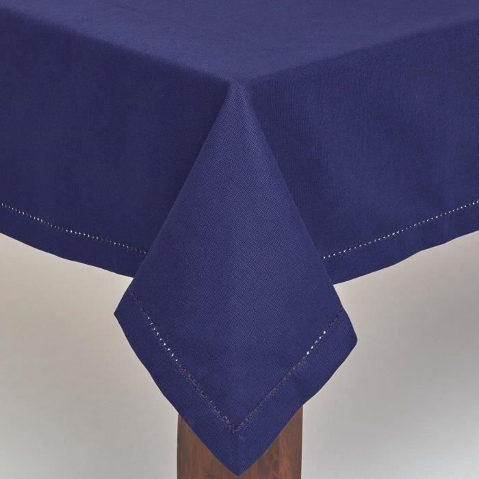 Nappe Bleu Marine 100% coton 138 x 178 cm