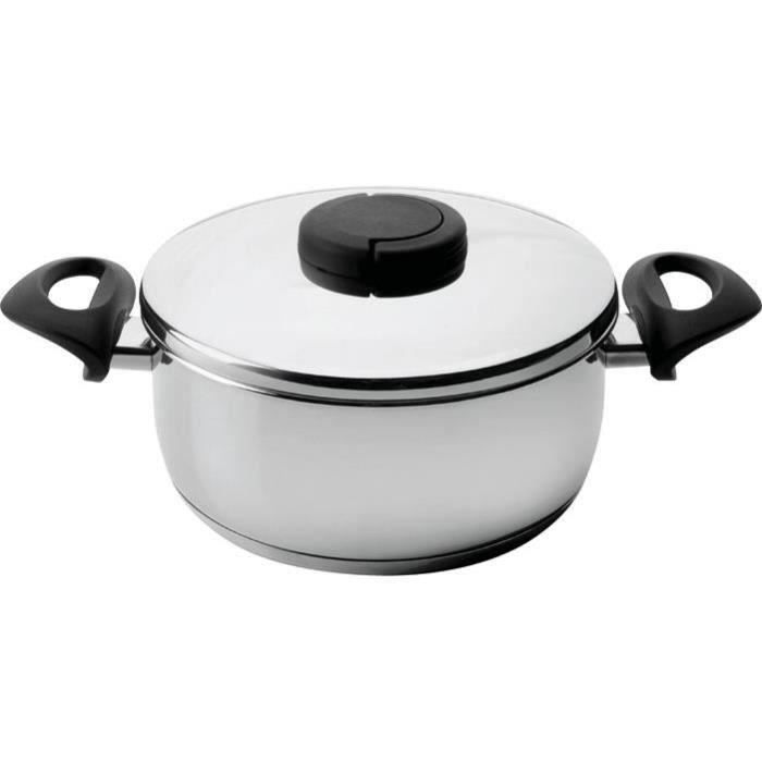 Faitout Studio en inox + couvercle - D: 26 cm