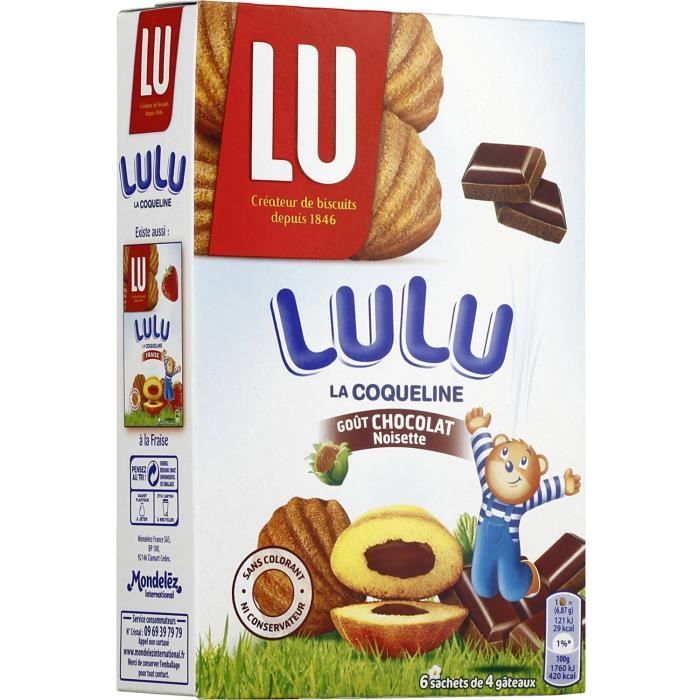 Petits gâteaux fourrés au chocolat 165 g Coqueline