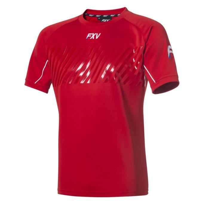 FXV MAILLOT DE RUGBY ENTRAINEMENT ACTION ROUGE