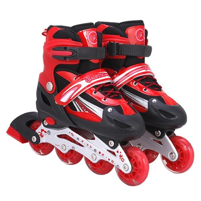 Roller In Line Roues LED illuminées Rollers pour Enfants Patins à roulettes Patins Inline pour Filles et garçons