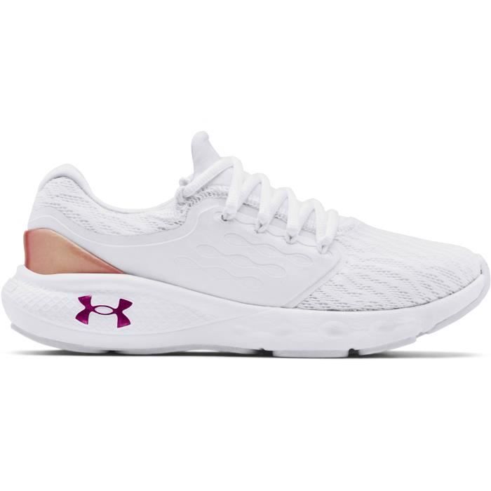 Chaussures de running de running femme Under Armour Charged Vantage Colorshift - blanc/rose - 38,5