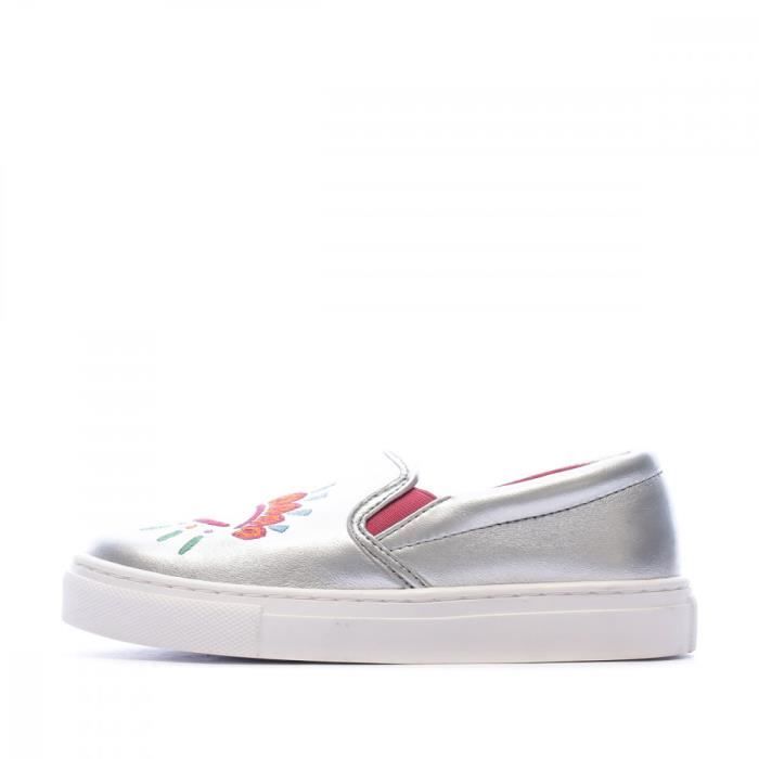 Baskets Slip On Argenté Fille Kenzo Karmen 1