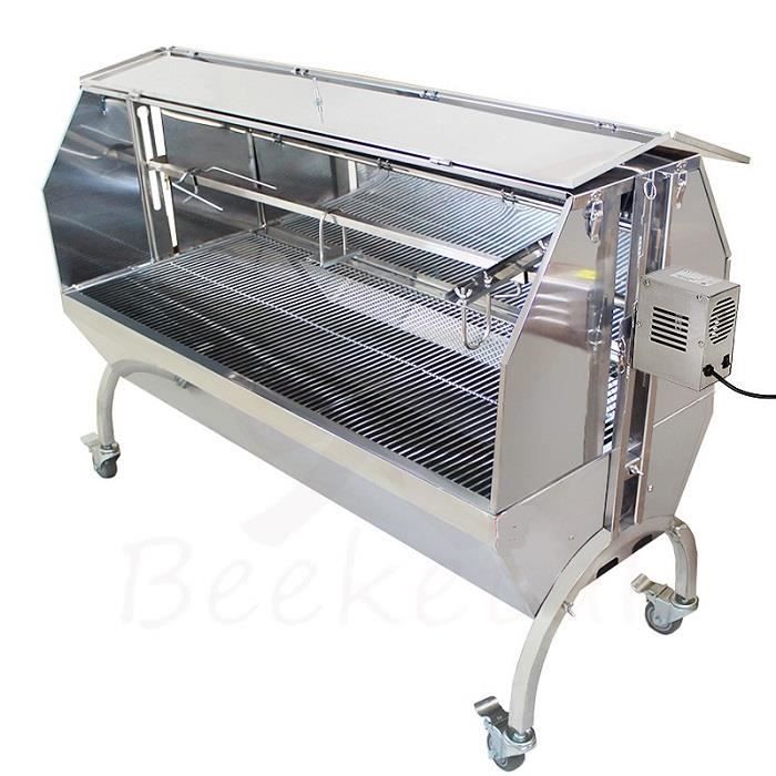 BBQ GRILL ROTISSOIRE PRO INOX Charbon de Bois Four méchoui cochon de lait poulet etc