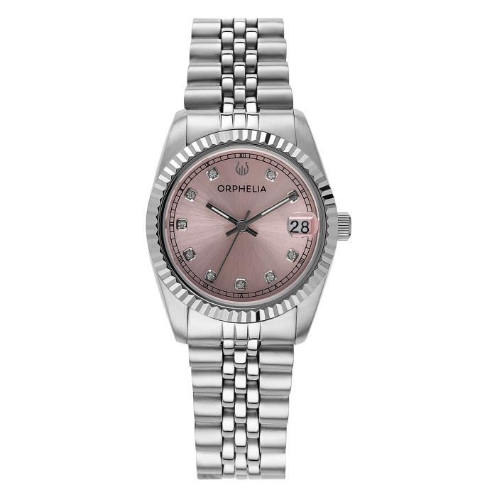 ORPHELIA - Montre Femmes - Quartz - Analogique - Bracelet en Acier inoxydable - Argent - OR12908