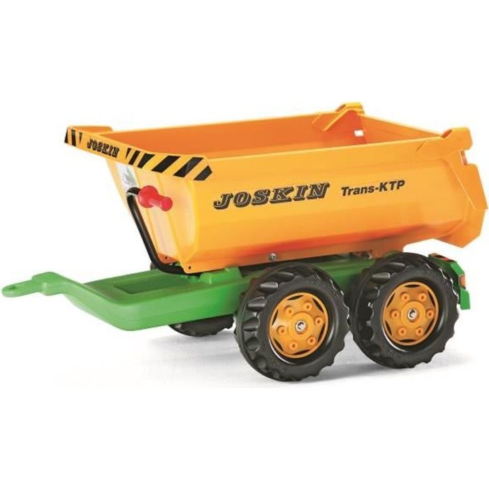 ROLLY TOYS Rolly Halfpipe Joskin Remorque pour Tracteur à Pédale Enfant