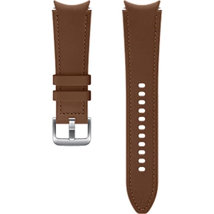 Bracelet Galaxy Watch4 Classique Cuir 130mm Marron