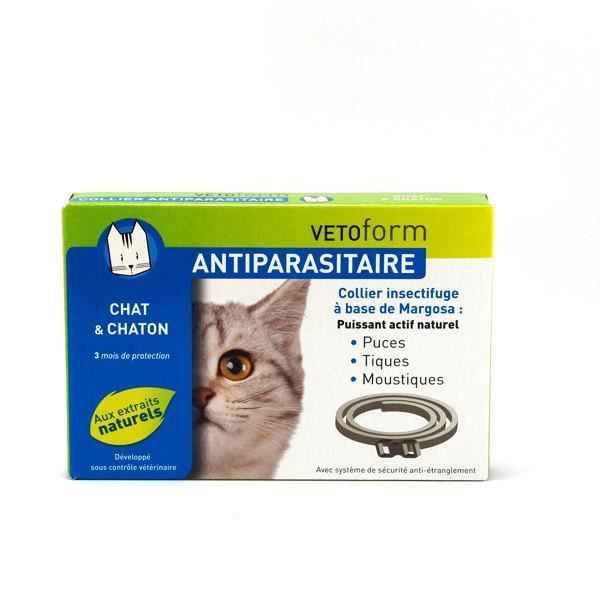Antiparasitaire collier insectifuge pour chat e…