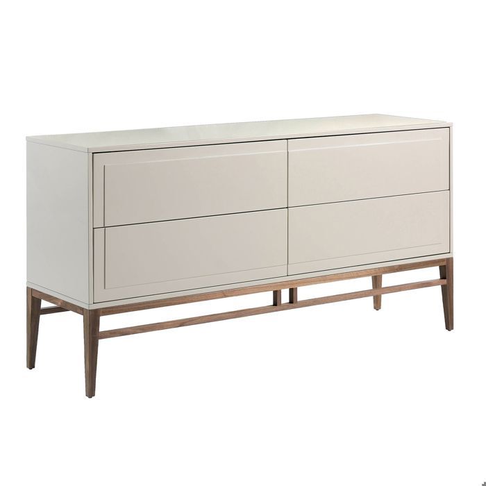 Buffet en bois beige et noyer 3074 - Angel Cerdá Buffet en bois beige et noyer 3074 - Angel Cerdá