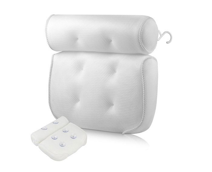 Coussin Spa Gonflable Avec Ventouses – Support Lombaire, Hauteur Ajustable – Jaune