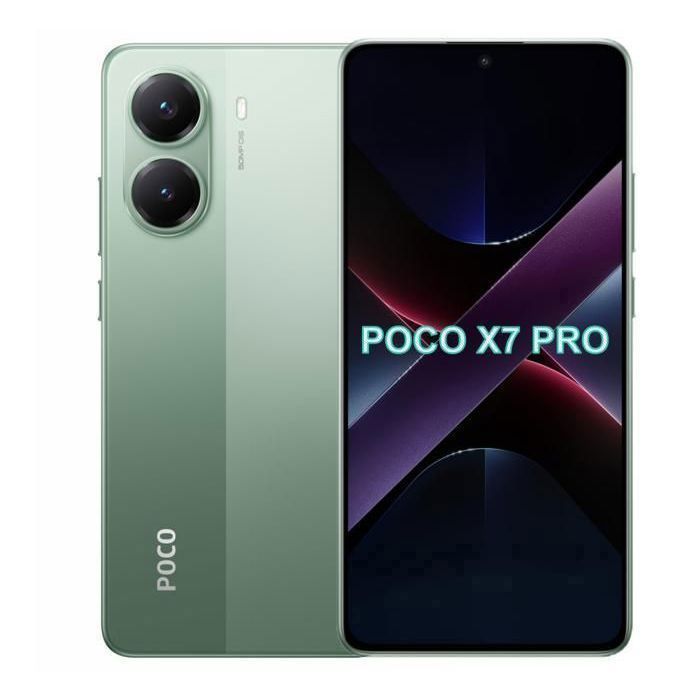 Smartphone POCO X7 Pro 5G - XIAOMI - 12 Go RAM - 256 Go - Vert - Charge rapide 90W
