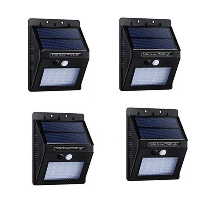 4 Pcs 20 LED Lampe Solaire Extérieure-Lanterne de Jardin-Eclairage solaires dextérieur