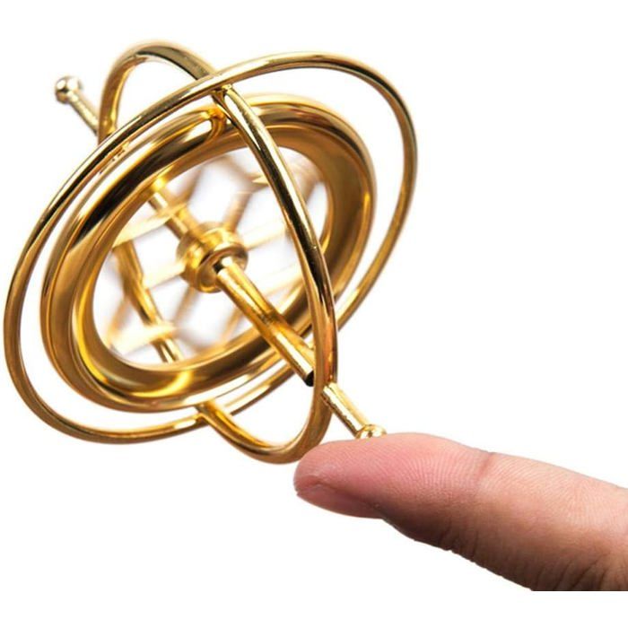 Gyroscope Mécanique En Métal Anti-Gravité - Jouet Rotatif Équilibre Éducatif Pour Enfants Et Adultes, Idéal Anti-Stress