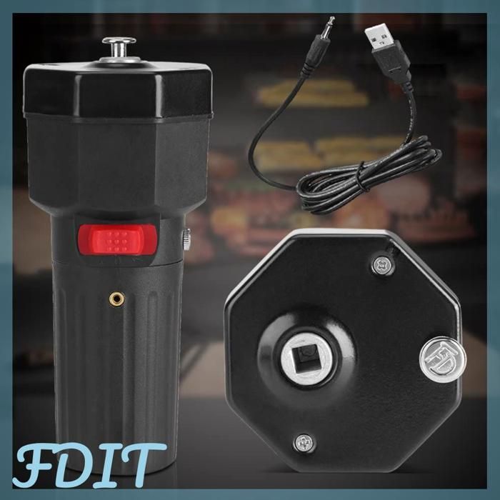Moteur De Rôtissoire 10W - Vitesse Réglable 3-12V, Batterie Intégrée, Inversion Automatique - Pour Barbecue, Grill