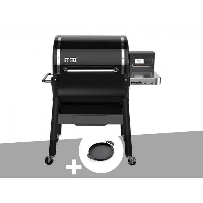 Weber - Barbecue &agrave; pellets Smokefire EX4 gbs + Plancha - Noir
