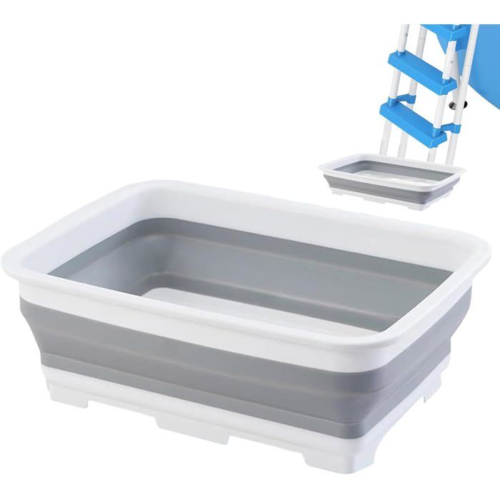 Bassin De Bain De Pieds, Bassin Pédiluve Pour Piscine, Baignoire De Lavage Des Pieds De Pliable
