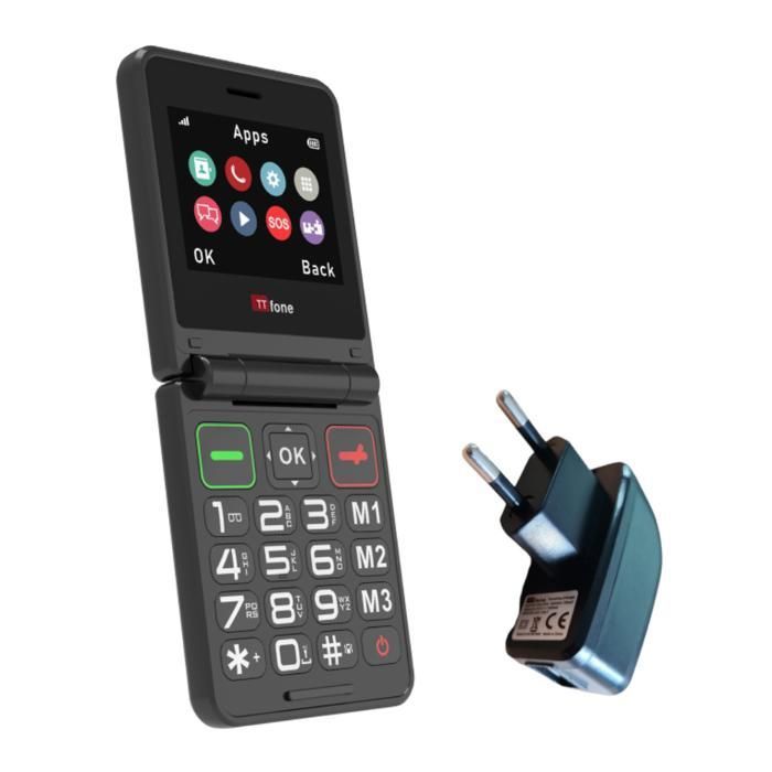 Téléphone Portable Senior - Gros Boutons, écran Large, 2G, 32 Mo Mémoire - Neuf Sous Emballage