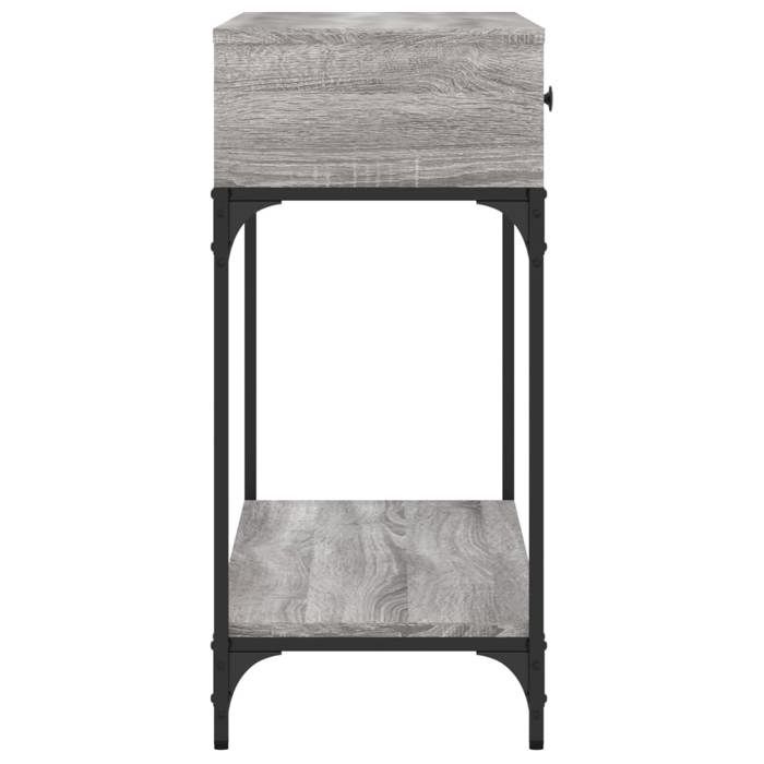 Gris Table console - CLARENCE - Meuble couloir - sonoma gris 100x34 5x75 cm - bois dingénierie CC714