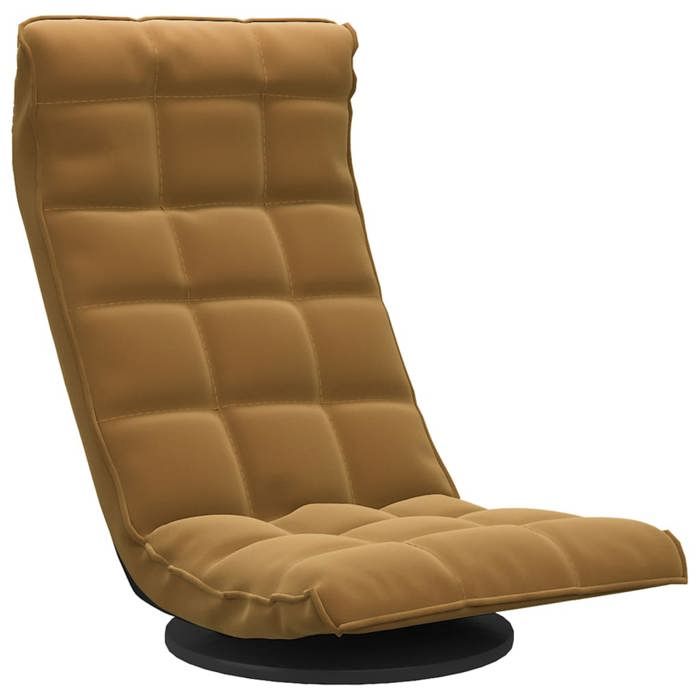 NEUF 2026 CHIC Chaise/Fauteuil de sol SWEETY Desgin pivotante Marron Velours 60x54x34 cm FF23