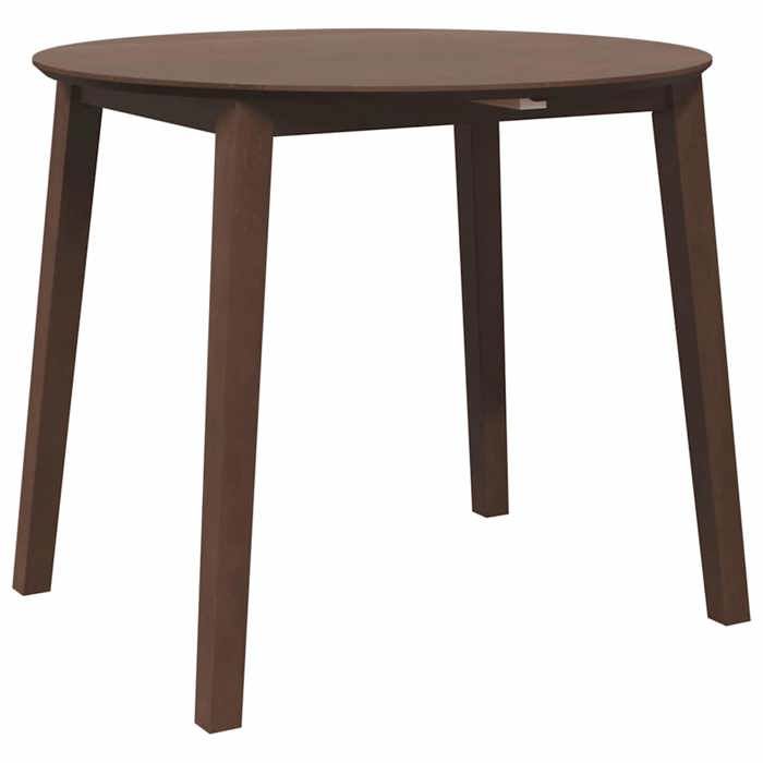 Table à manger bois massif - MEUBLECHIC - 90x90/55x74 cm - Brun - Bois dhévéa massif - Design élégant