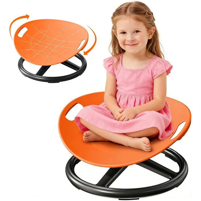 Chaise Sensorielle Pivotante à 360° pour Enfants avec Autisme et TDAH, Siège Pivotant avec Poignées de Sécurité, Base Antidérapante, Entraîneur d' Équilibre et de Coordination Corporelle, Beige Chaise Sensorielle Pivotante à 360° pour Enfants avec Autisme et TDAH, Siège Pivotant avec Poignées de Sécurité, Base Antidérapante, Entraîneur d' Équilibre et de Coordination Corporelle, Beige
