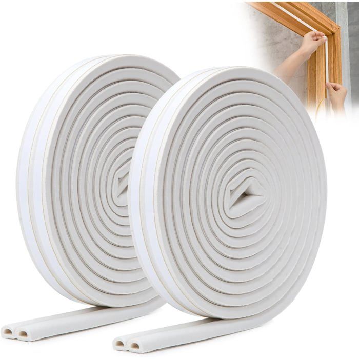 Joint D'Isolation Adhésif Tesa Profil I - 6M X 9mm X 6mm Pour Portes Et Fenêtres