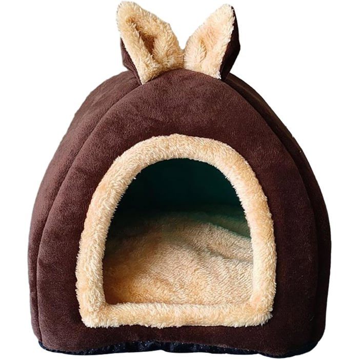 Lit pour petits animaux - Nosheir - Semi-fermé pour sécurité - Adapté automne et hiver - Matériau doux et chaud
