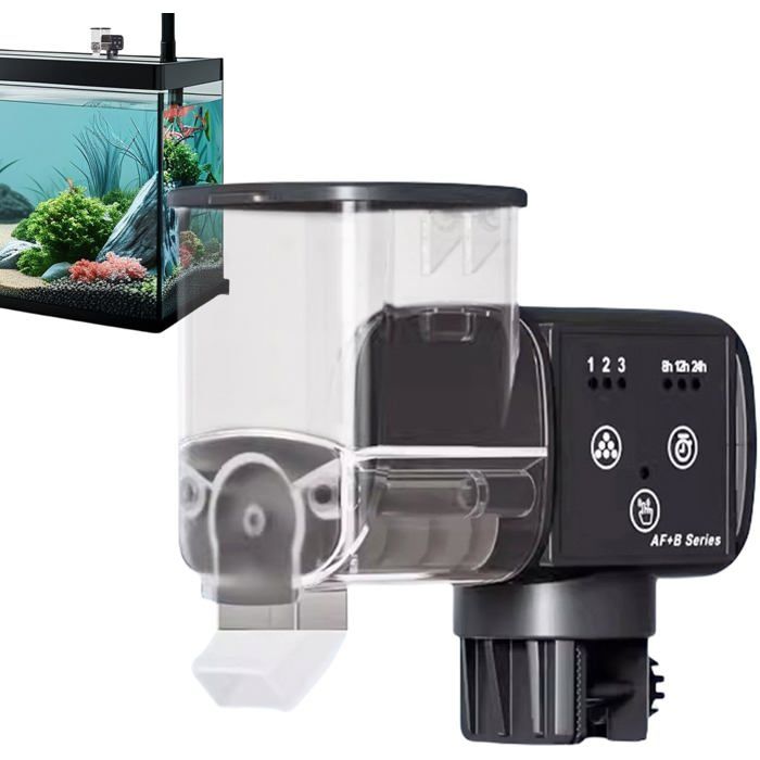 1 Distributeur nourriture poisson Automatique Étanche ABS Programmable Aquarium Étang Maison .