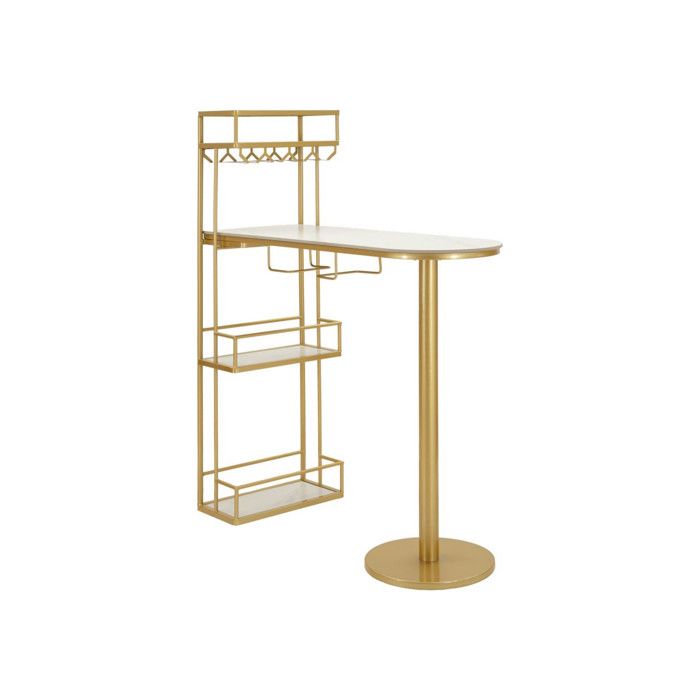 Comptoir de Bar Luxy 150cm Or & Blanc