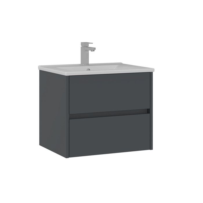 Meuble Vasque Side 65 v2 - 65 x 45 x 52 cm - Matte Anthracite