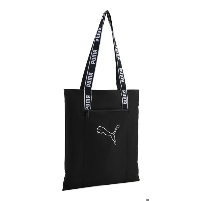 PUMA Sac à épaule noir pour femme et homme - Base Tote Bag Puma Black 351808