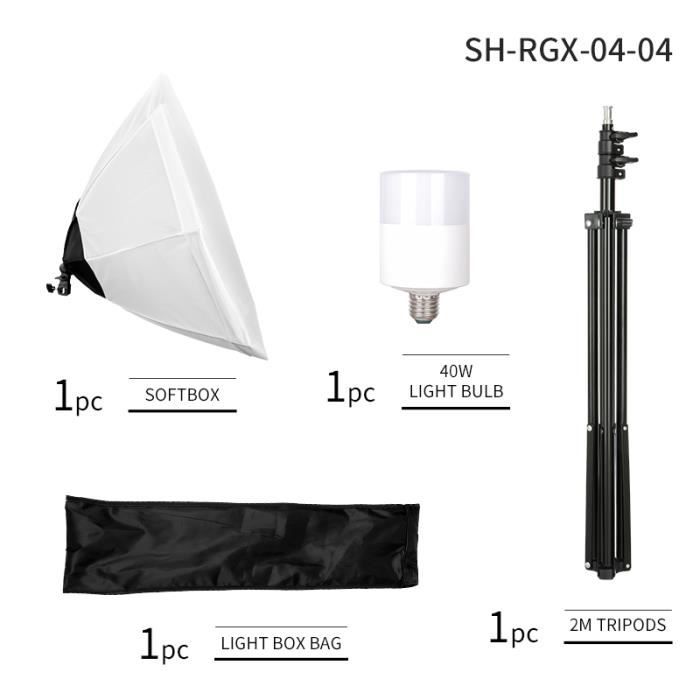 Boîte à lumière octogonale portable pour studio photo AIHONTAI