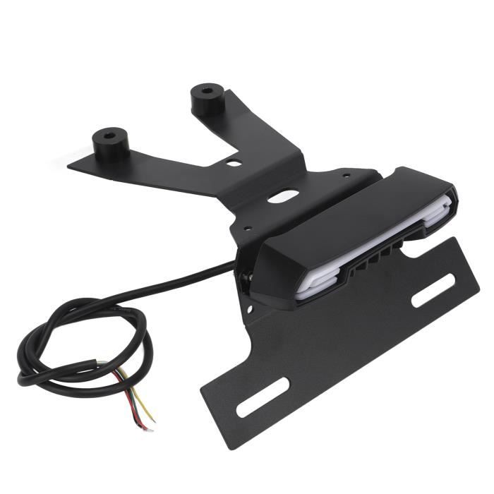 Feu Arrière LED Et Support Plaque Moto - 12V - Adapté Kawasaki Vulcan S 650 / Café - ABS + Fer, Avec Clignotants