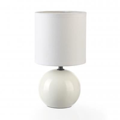lampe céramique boule 25cm blanche