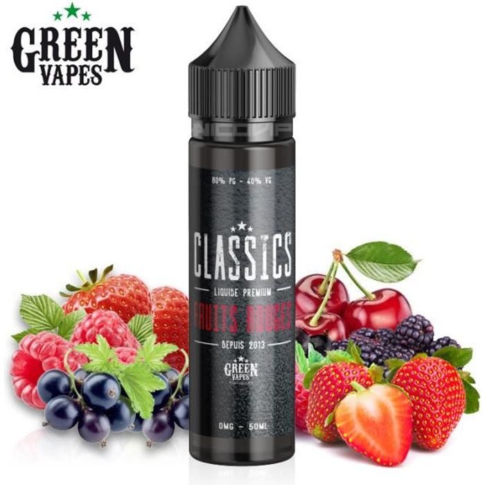E-liquide Green Vapes Fruits Rouges 50ml - 6mg - Cdiscount Au quotidien E-liquide Green Vapes Fruits Rouges 50ml - 6mg - Cdiscount Au quotidien