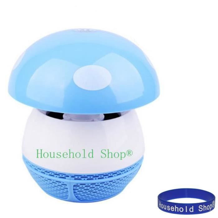 Household Shop® lampe Mushroom Lampe UV Piège anti-moustique - anti-insectes (Bleu)