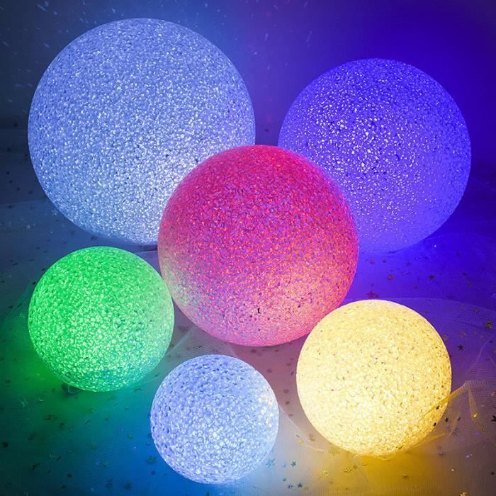 Lampe a poser,Boule de cristal magique 8-10-12-14CM,lumière de nuit LED  changeante de couleur,boule de jouet- 14CM-Colorful - Cdiscount Maison