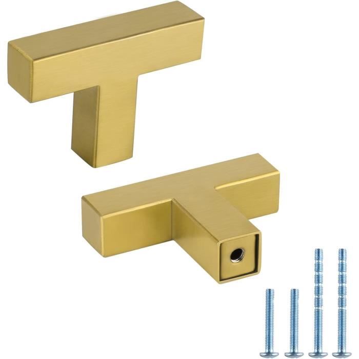 Goldenwarm LSJ12GD115 Lot De 20 Poignées De Meuble De Cuisine Doré