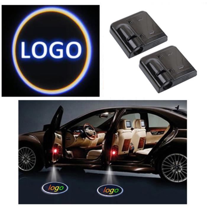 2 pcs Porte de voiture sans fil Bienvenue Ombre De Voiture Porte LED