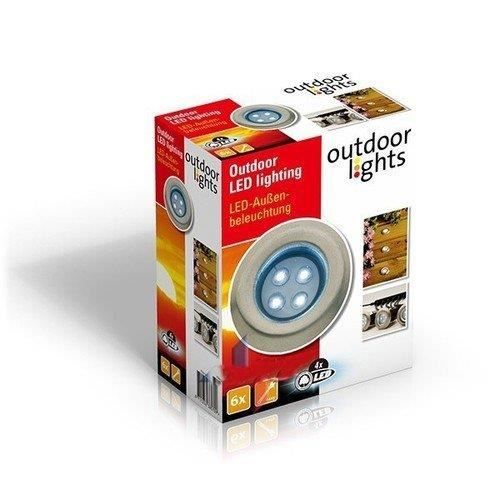 6 SPOTS LAMPE LED TERRASSE JARDIN ENCASTRER SOL